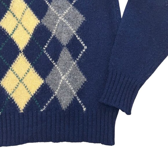 Vintage Argyle Wool Sweater – Peterborough Row for Bloomingdale’s Small - Picture 6 of 12